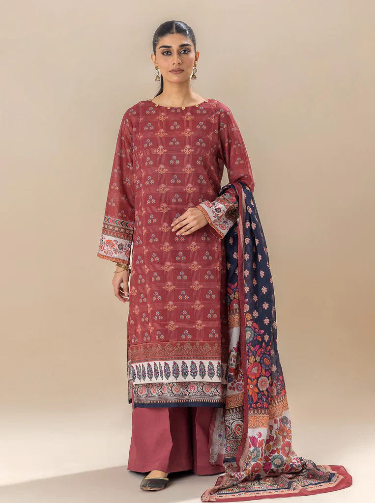 Morbagh | Lawn Collection 24 | ROYALTY RED -  Morbagh Luxury - Original Designer Dress - House of Maryam