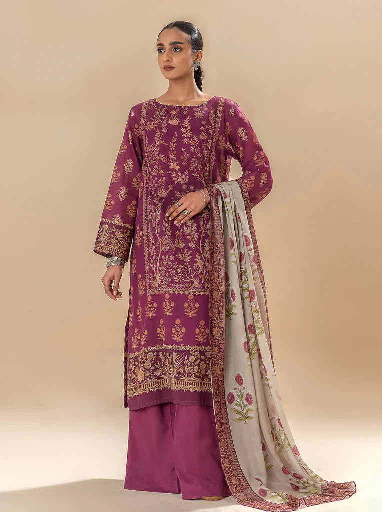 Morbagh | Lawn Collection 24 | MAGENTA MOON by Designer Morbagh - House of Maryam - Pakistani Designer Ethnic Wear in {{ shop.shopifyCountryName }}