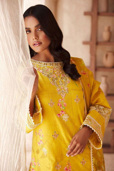 Motifz | Premium Lawn 25 | 3741-ELIE-Brand:Motifz-Type:Ladies Clothes-Yellow-Lawn-House of Maryam- Buy in UK, USA