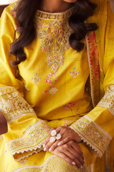 Motifz | Premium Lawn 25 | 3741-ELIE-Brand:Motifz-Type:Ladies Clothes-Yellow-Lawn-House of Maryam- Buy in UK, USA