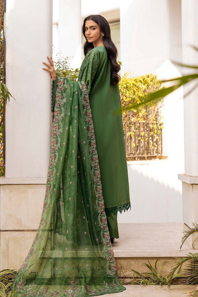 Motifz | Premium Lawn 25 | 5303-DARCY-Brand:Motifz-Type:Ladies Clothes-Olive Green-Lawn-House of Maryam- Buy in UK, USA