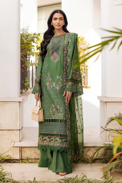 Motifz | Premium Lawn 25 | 5303-DARCY-Brand:Motifz-Type:Ladies Clothes-Olive Green-Lawn-House of Maryam- Buy in UK, USA