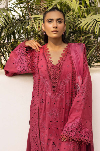 Motifz | Premium Lawn 25 | 5304-CELINE-Brand:Motifz-Type:Ladies Clothes-Magenta-Lawn-House of Maryam- Buy in UK, USA
