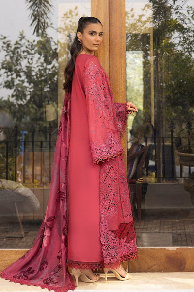 Motifz | Premium Lawn 25 | 5304-CELINE-Brand:Motifz-Type:Ladies Clothes-Magenta-Lawn-House of Maryam- Buy in UK, USA