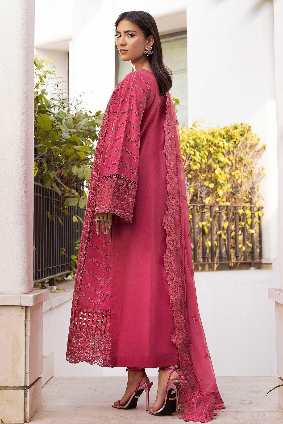 Motifz | Premium Lawn 25 | 5305-AUBREY-Brand:Motifz-Type:Ladies Clothes-Candy Pink-Lawn-House of Maryam- Buy in UK, USA