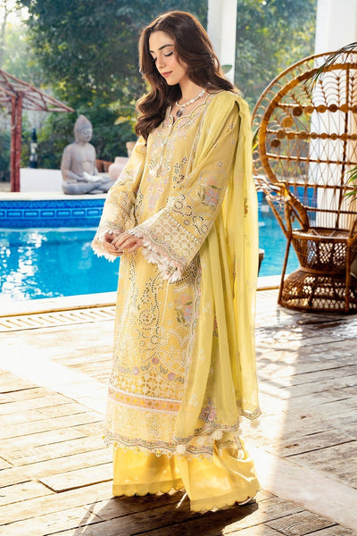 Motifz | Premium Lawn 25 | 5307-NICOLE-Brand:Motifz-Type:Ladies Clothes-Yellow-Lawn-House of Maryam- Buy in UK, USA
