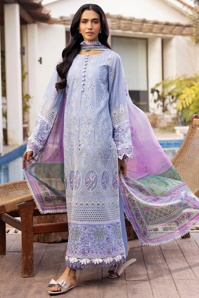 Motifz | Premium Lawn 25 | 5325-MAELYS-Brand:Motifz-Type:Ladies Clothes-Lilac-Lawn-House of Maryam- Buy in UK, USA