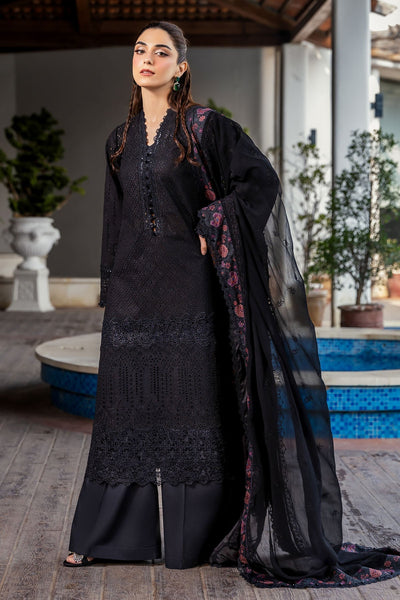 Motifz | Premium Lawn 25 | 5326-COURTNEY-Brand:Motifz-Type:Ladies Clothes-Black-Lawn-House of Maryam- Buy in UK, USA