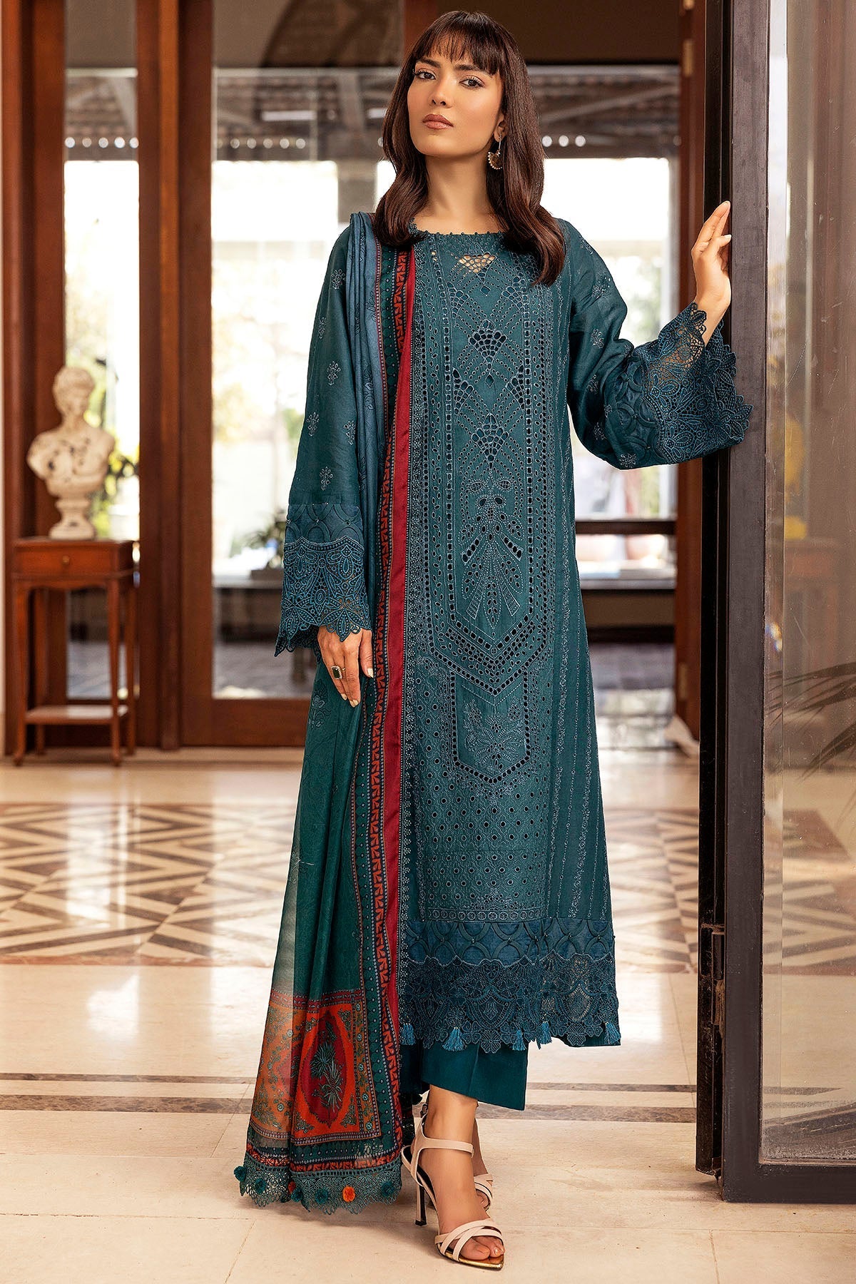 Motifz | Premium Lawn 25 | 5327-PERCY-Brand:Motifz-Type:Ladies Clothes-Zinc-Lawn-House of Maryam- Buy in UK, USA