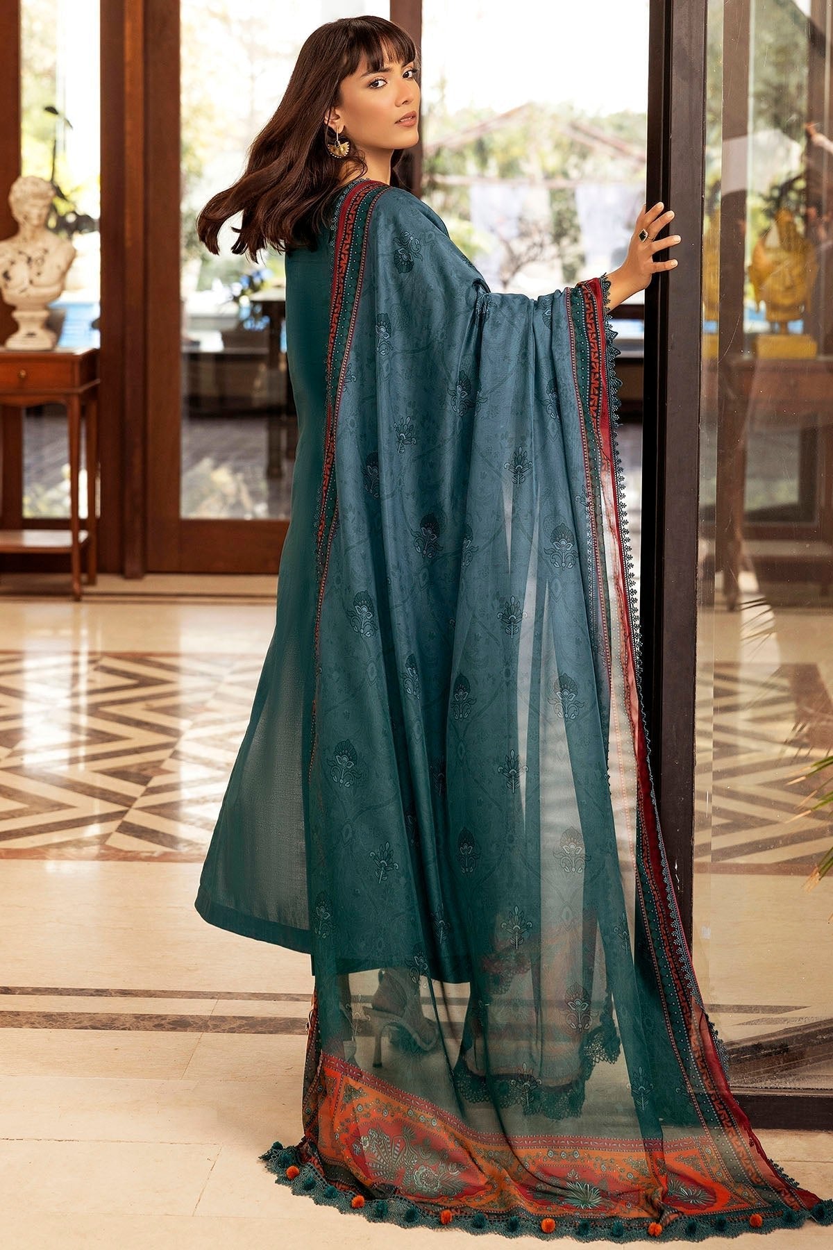 Motifz | Premium Lawn 25 | 5327-PERCY-Brand:Motifz-Type:Ladies Clothes-Zinc-Lawn-House of Maryam- Buy in UK, USA