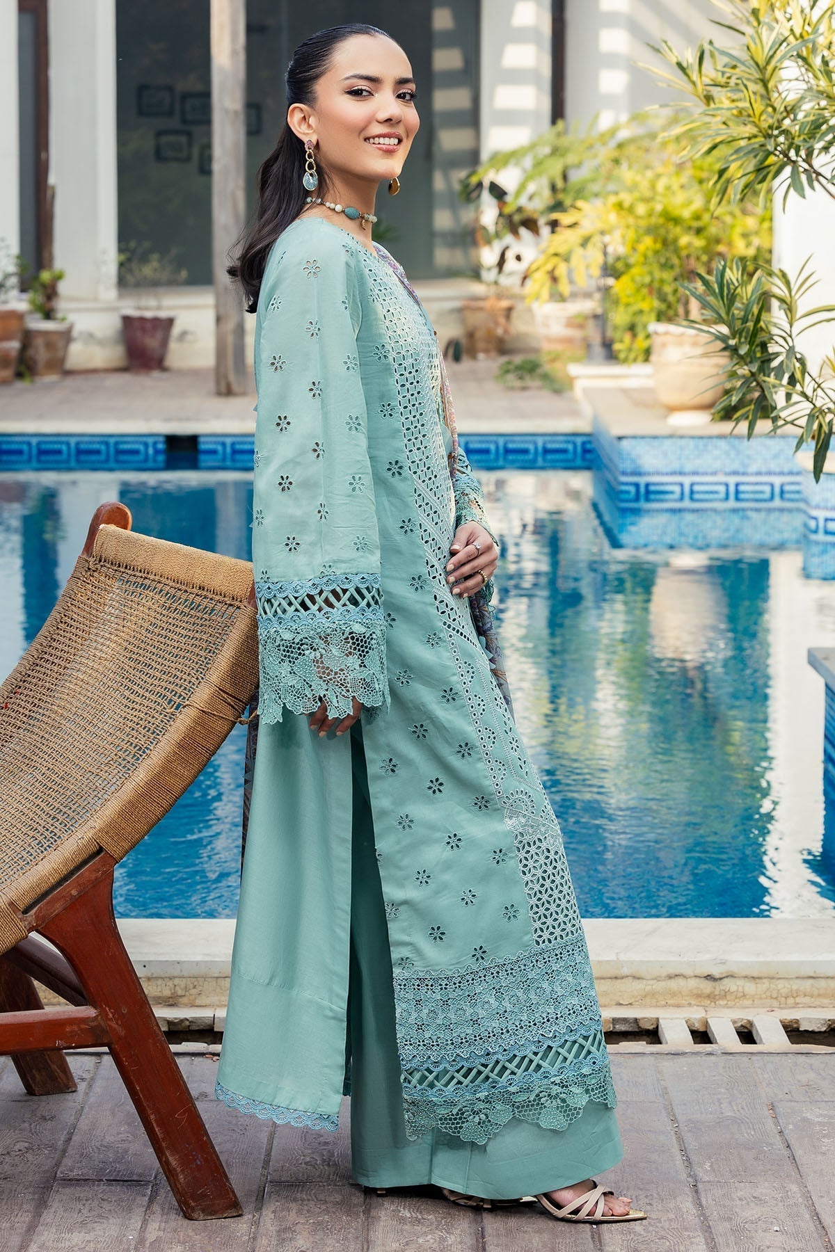 Motifz | Premium Lawn 25 | 5328-ISABEAU-Brand:Motifz-Type:Ladies Clothes-Ice Blue-Lawn-House of Maryam- Buy in UK, USA
