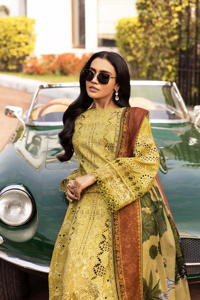 Motifz | Premium Lawn 25 | 5329-LISETTE-Brand:Motifz-Type:Ladies Clothes-Lime Yellow-Lawn-House of Maryam- Buy in UK, USA