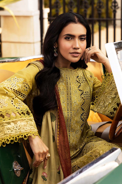 Motifz | Premium Lawn 25 | 5329-LISETTE-Brand:Motifz-Type:Ladies Clothes-Lime Yellow-Lawn-House of Maryam- Buy in UK, USA