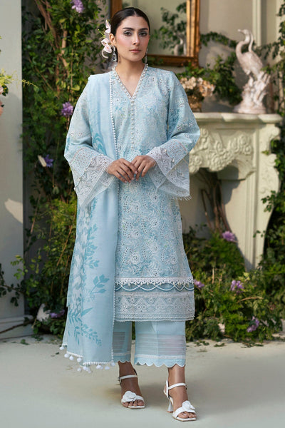 Motifz | Premium Lawn 25 | 5425-LAVENDER-Brand:Motifz-Type:Ladies Clothes-Ice Blue-Lawn-House of Maryam- Buy in UK, USA