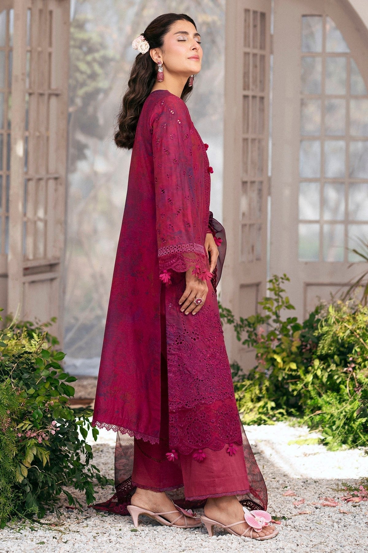 Motifz | Premium Lawn 25 | 5426-VALERIE-Brand:Motifz-Type:Ladies Clothes-Berry-Lawn-House of Maryam- Buy in UK, USA