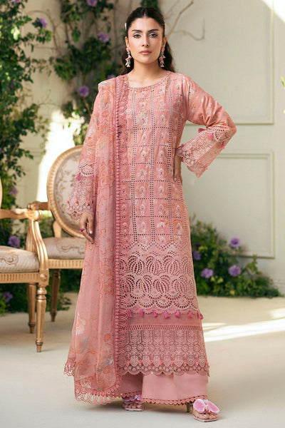 Motifz | Premium Lawn 25 | 5427-LOTUS-Brand:Motifz-Type:Ladies Clothes-Pink-Lawn-House of Maryam- Buy in UK, USA