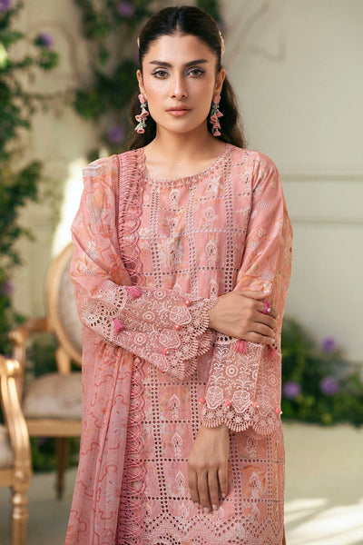 Motifz | Premium Lawn 25 | 5427-LOTUS-Brand:Motifz-Type:Ladies Clothes-Pink-Lawn-House of Maryam- Buy in UK, USA