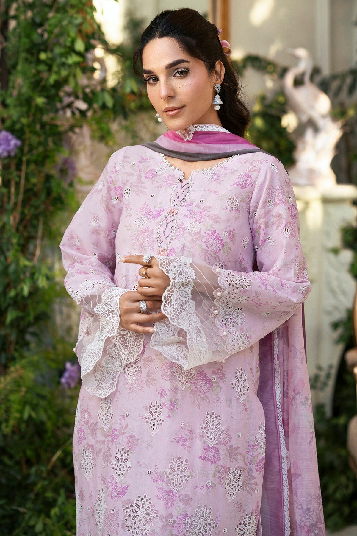 Motifz | Premium Lawn 25 | 5428-ASTER-Brand:Motifz-Type:Ladies Clothes-Lilac-Lawn-House of Maryam- Buy in UK, USA
