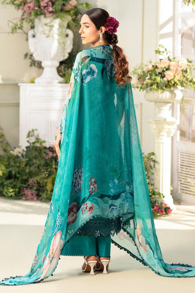 Motifz | Premium Lawn 25 | 5432-MARIGOLD-Brand:Motifz-Type:Ladies Clothes-Teal-Lawn-House of Maryam- Buy in UK, USA
