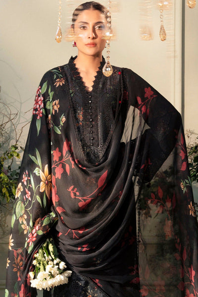 Motifz | Premium Lawn 25 | 5433-JASMINE-Brand:Motifz-Type:Ladies Clothes-Black-Lawn-House of Maryam- Buy in UK, USA
