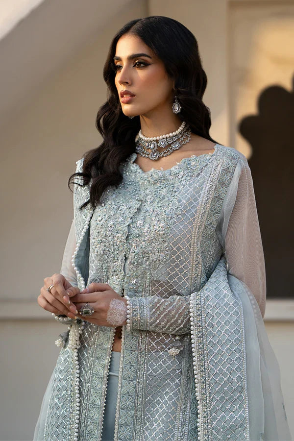 Ittehad | Dilruba Wedding Formals | ESDR75-SUT-BLU by Ittehad - House of Maryam