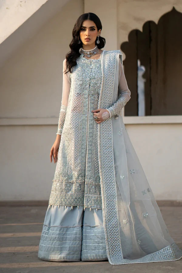 Ittehad | Dilruba Wedding Formals | ESDR75-SUT-BLU by Ittehad - House of Maryam