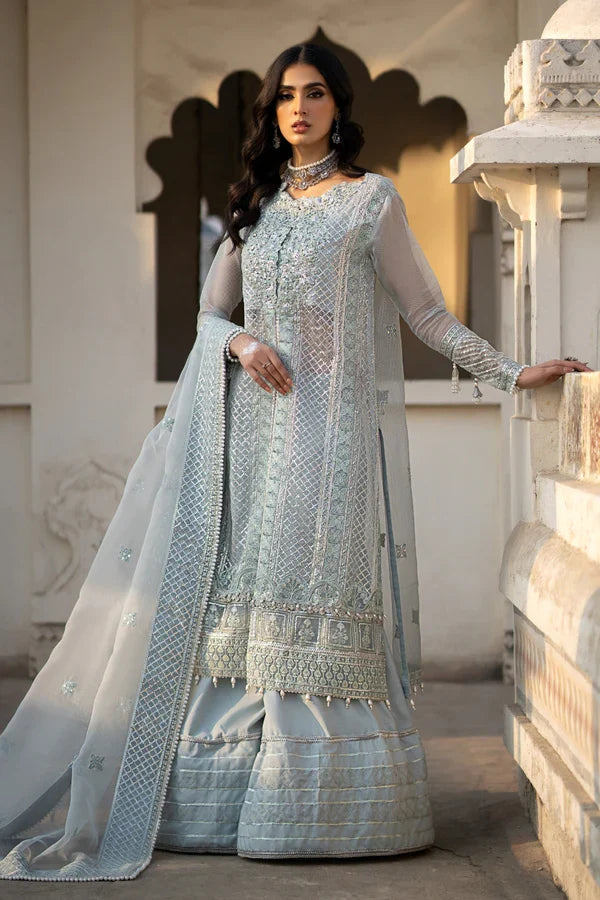 Ittehad | Dilruba Wedding Formals | ESDR75-SUT-BLU by Ittehad - House of Maryam