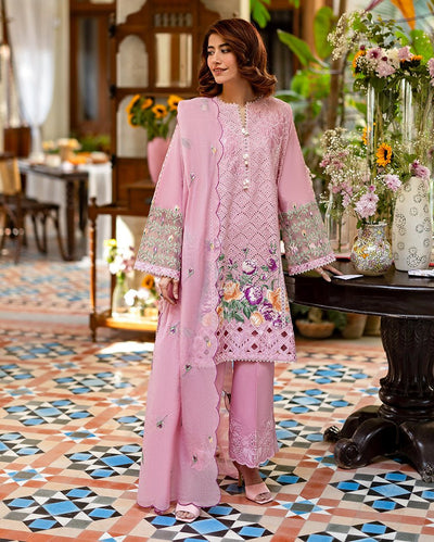Mushq | Astoria Lawn 26 | Arabil-Brand:Mushq-Type:Ladies Clothes-Lilac-Lawn-House of Maryam- Buy in UK, USA