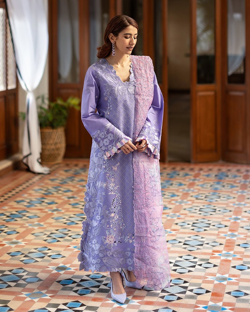 Mushq | Astoria Lawn 26 | Noctelle-Brand:Mushq-Type:Ladies Clothes-Lavender-Lawn-House of Maryam- Buy in UK, USA