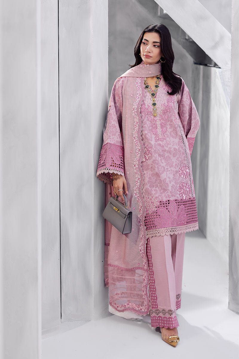 Mushq | La Toscana Casual Pret 25 | Amayra-Brand:Mushq-Type:Ladies Clothes-Pink-Lawn-House of Maryam- Buy in UK, USA