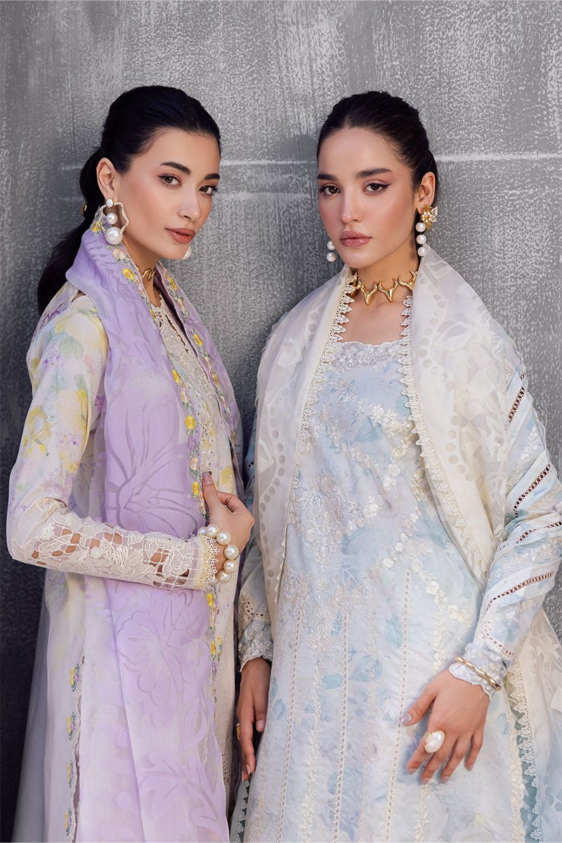 Mushq | La Toscana Casual Pret 25 | Ayreen-Brand:Mushq-Type:Ladies Clothes-Soft Lilac-Lawn-House of Maryam- Buy in UK, USA