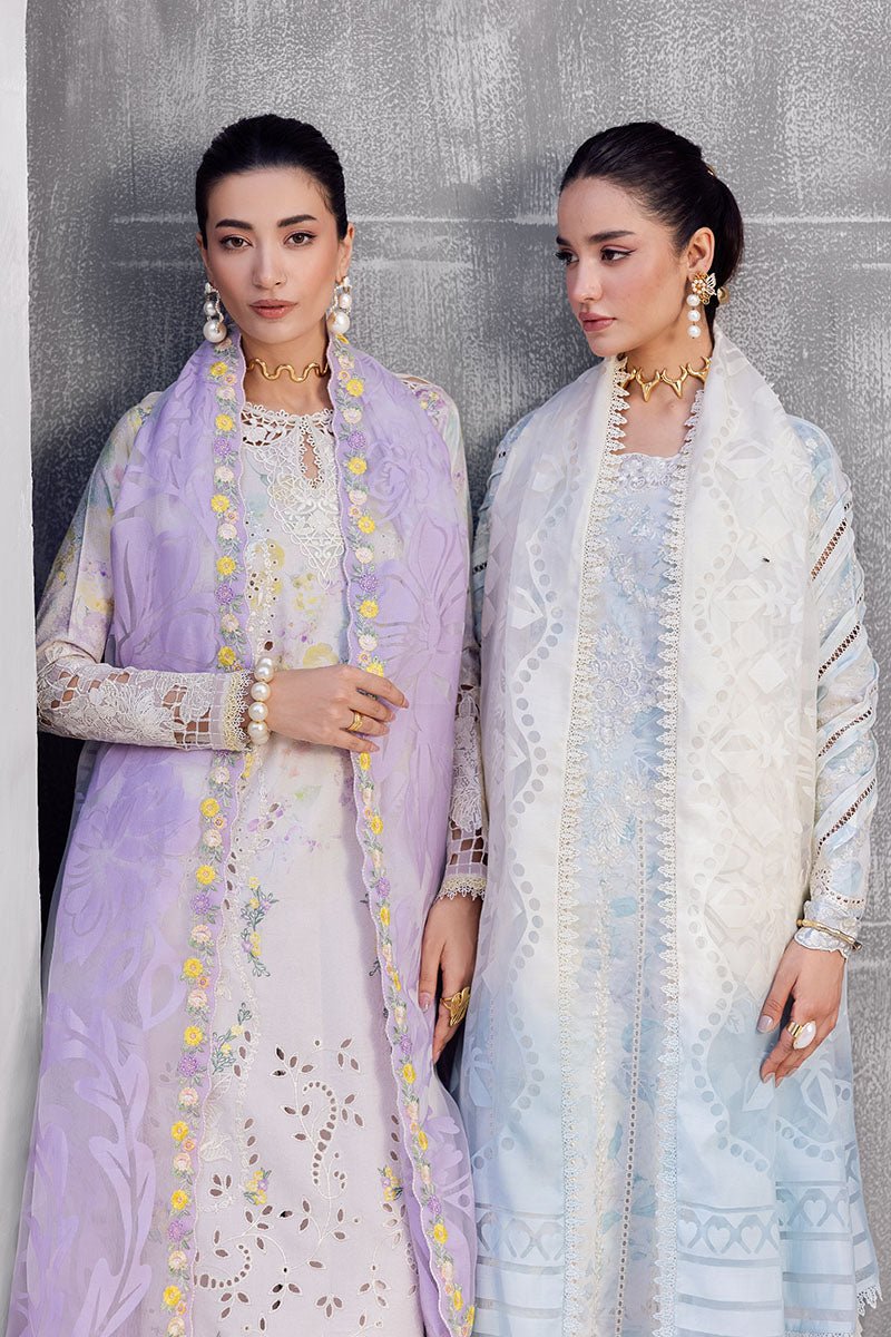 Mushq | La Toscana Casual Pret 25 | Ayreen-Brand:Mushq-Type:Ladies Clothes-Soft Lilac-Lawn-House of Maryam- Buy in UK, USA