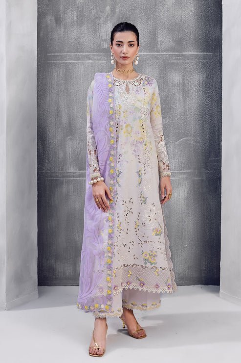 Mushq | La Toscana Casual Pret 25 | Ayreen-Brand:Mushq-Type:Ladies Clothes-Soft Lilac-Lawn-House of Maryam- Buy in UK, USA