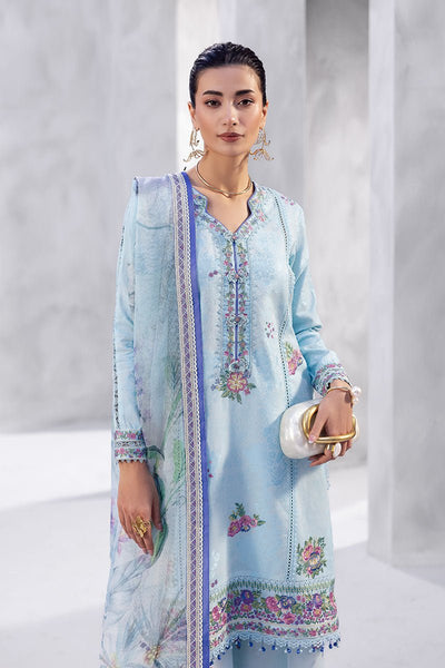 Mushq | La Toscana Casual Pret 25 | Elara-Brand:Mushq-Type:Ladies Clothes-Ice Blue-Lawn-House of Maryam- Buy in UK, USA