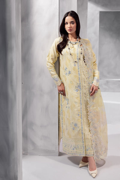 Mushq | La Toscana Casual Pret | Aymber-Brand:Mushq-Type:Ladies Clothes-Butter Yellow-Lawn-House of Maryam- Buy in UK, USA