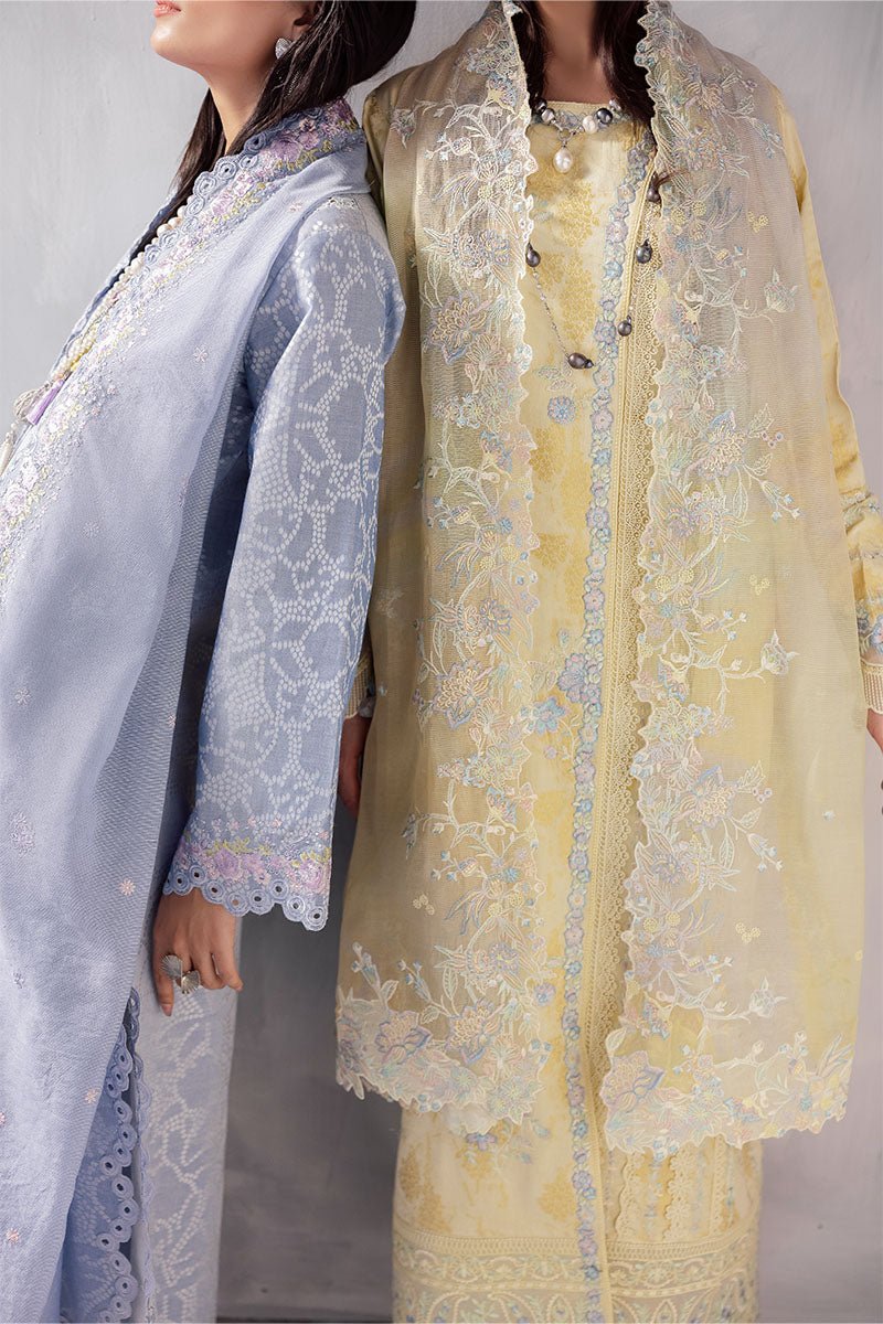 Mushq | La Toscana Casual Pret | Aymber-Brand:Mushq-Type:Ladies Clothes-Butter Yellow-Lawn-House of Maryam- Buy in UK, USA