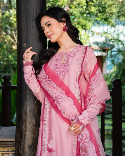 Mushq | La Toscana Casual Pret | Dolce Meadow-Brand:Mushq-Type:Ladies Clothes-Pink-Cotton-House of Maryam- Buy in UK, USA