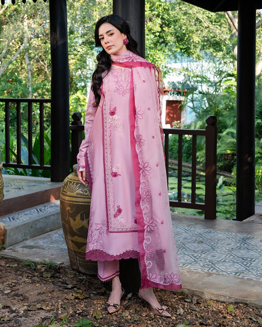 Mushq | La Toscana Casual Pret | Dolce Meadow-Brand:Mushq-Type:Ladies Clothes-Pink-Cotton-House of Maryam- Buy in UK, USA
