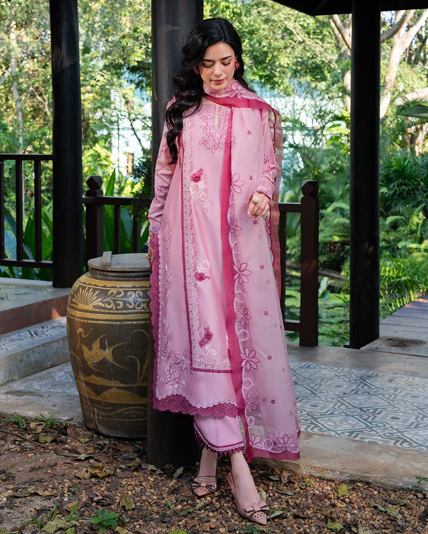 Mushq | La Toscana Casual Pret | Dolce Meadow-Brand:Mushq-Type:Ladies Clothes-Pink-Cotton-House of Maryam- Buy in UK, USA
