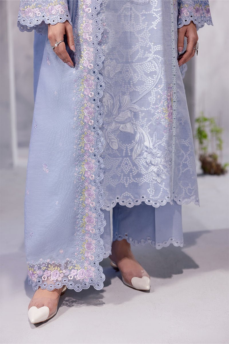 Mushq | La Toscana Casual Pret | Maysa-Brand:Mushq-Type:Ladies Clothes-Light Lavender-Lawn-House of Maryam- Buy in UK, USA