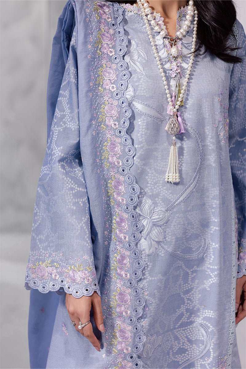 Mushq | La Toscana Casual Pret | Maysa-Brand:Mushq-Type:Ladies Clothes-Light Lavender-Lawn-House of Maryam- Buy in UK, USA