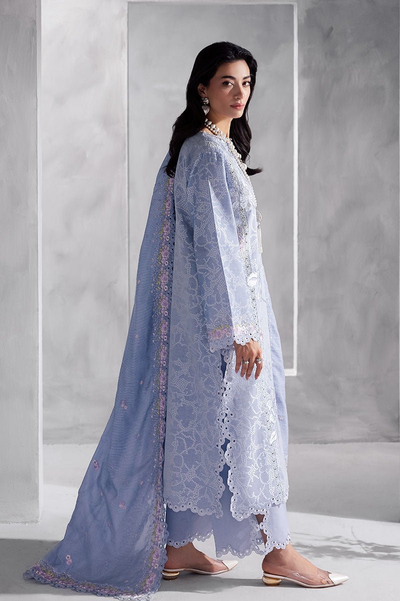 Mushq | La Toscana Casual Pret | Maysa-Brand:Mushq-Type:Ladies Clothes-Light Lavender-Lawn-House of Maryam- Buy in UK, USA