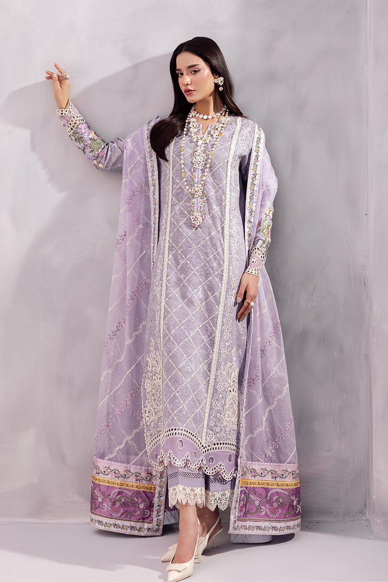 Mushq | La Toscana Casual Pret | Tasbeel-Brand:Mushq-Type:Ladies Clothes-Light Lavender-Lawn-House of Maryam- Buy in UK, USA