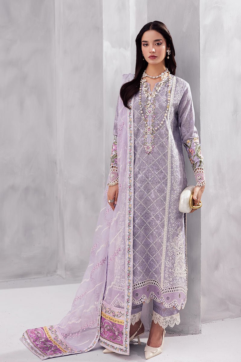 Mushq | La Toscana Casual Pret | Tasbeel-Brand:Mushq-Type:Ladies Clothes-Light Lavender-Lawn-House of Maryam- Buy in UK, USA