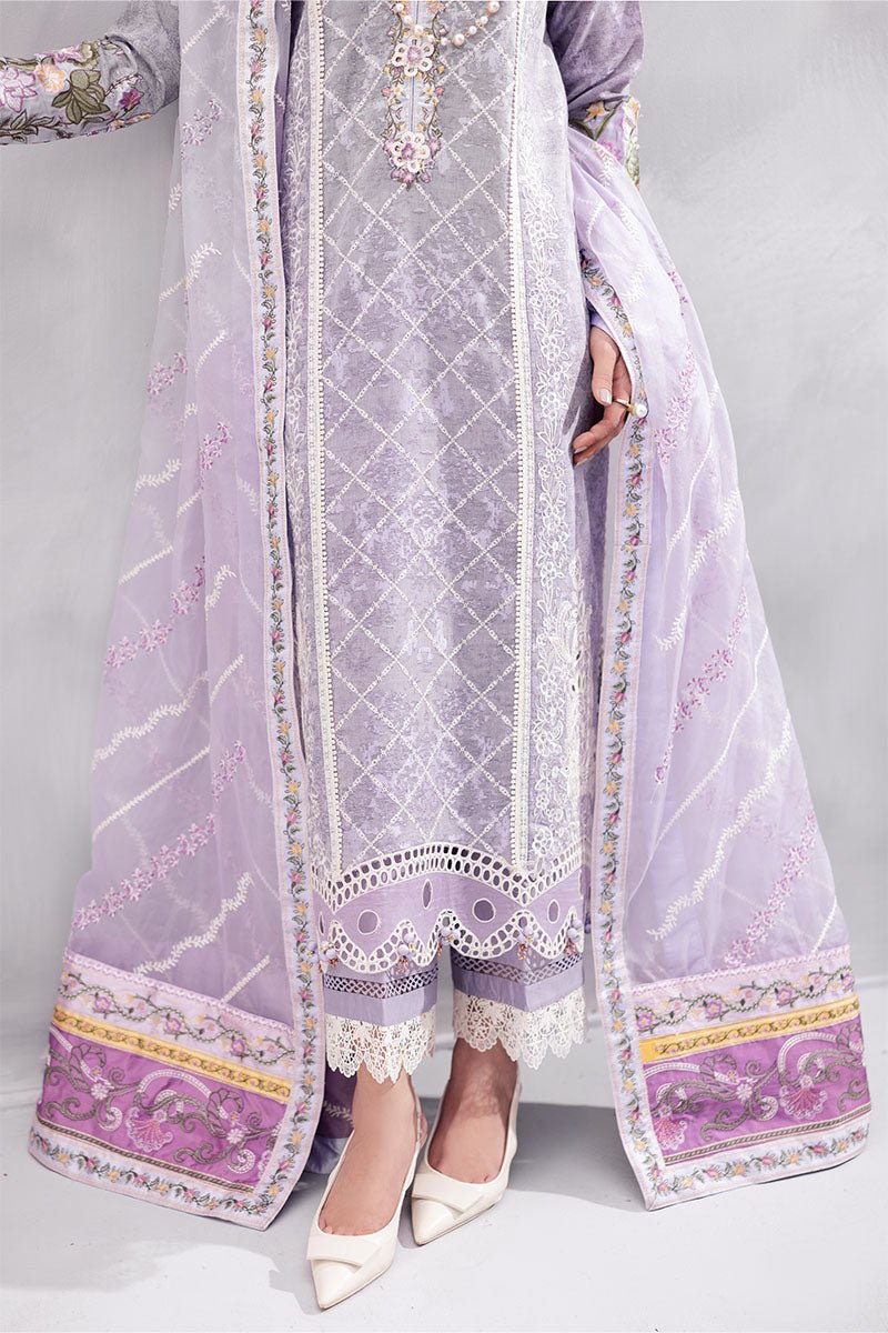 Mushq | La Toscana Casual Pret | Tasbeel-Brand:Mushq-Type:Ladies Clothes-Light Lavender-Lawn-House of Maryam- Buy in UK, USA
