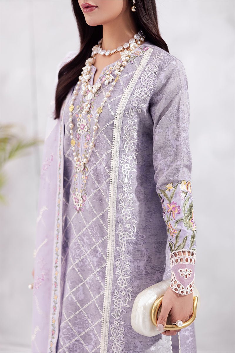 Mushq | La Toscana Casual Pret | Tasbeel-Brand:Mushq-Type:Ladies Clothes-Light Lavender-Lawn-House of Maryam- Buy in UK, USA