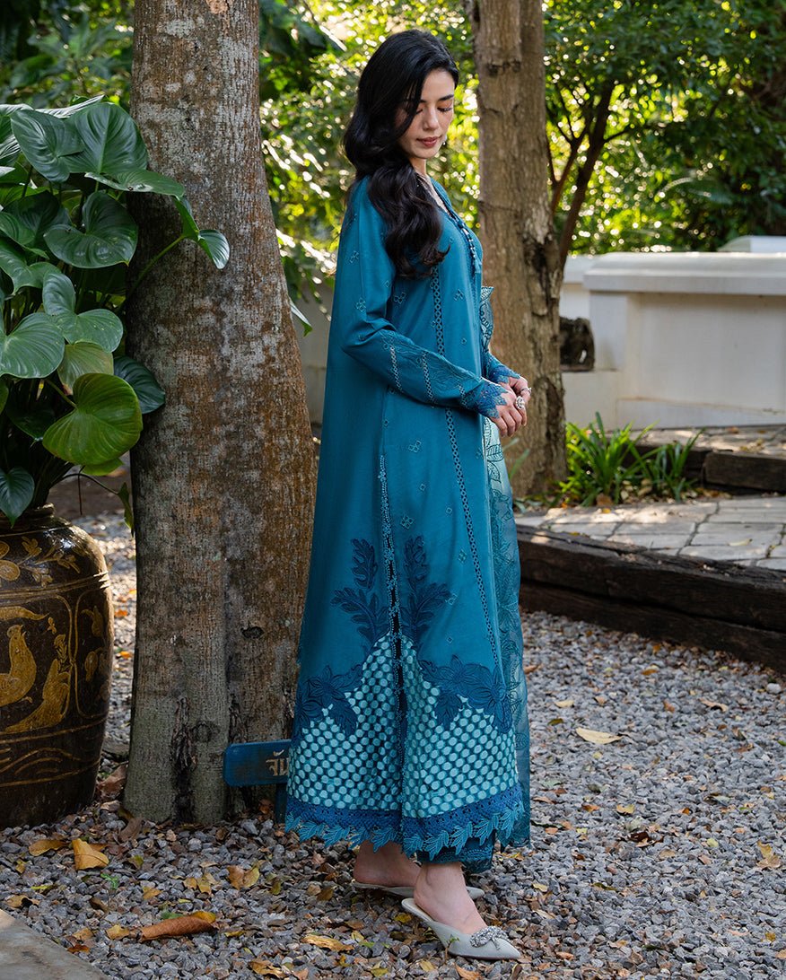 Mushq | La Toscana Casual Pret | Tuscany Tides-Brand:Mushq-Type:Ladies Clothes-Zinc-Cotton-House of Maryam- Buy in UK, USA