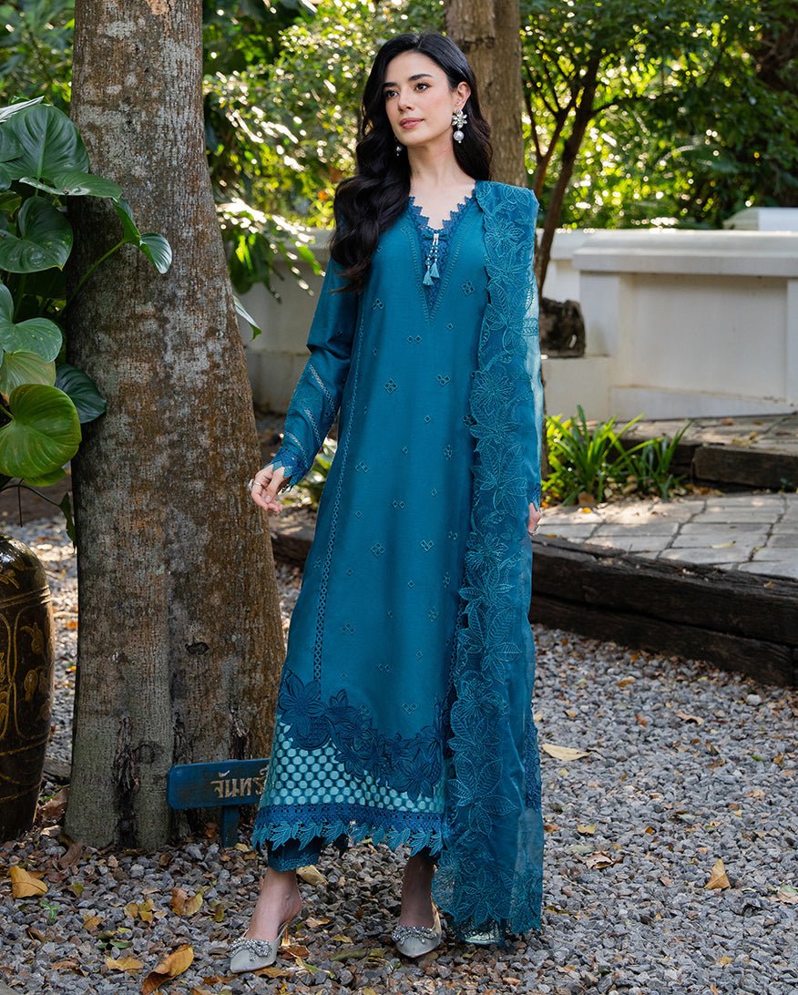 Mushq | La Toscana Casual Pret | Tuscany Tides-Brand:Mushq-Type:Ladies Clothes-Zinc-Cotton-House of Maryam- Buy in UK, USA