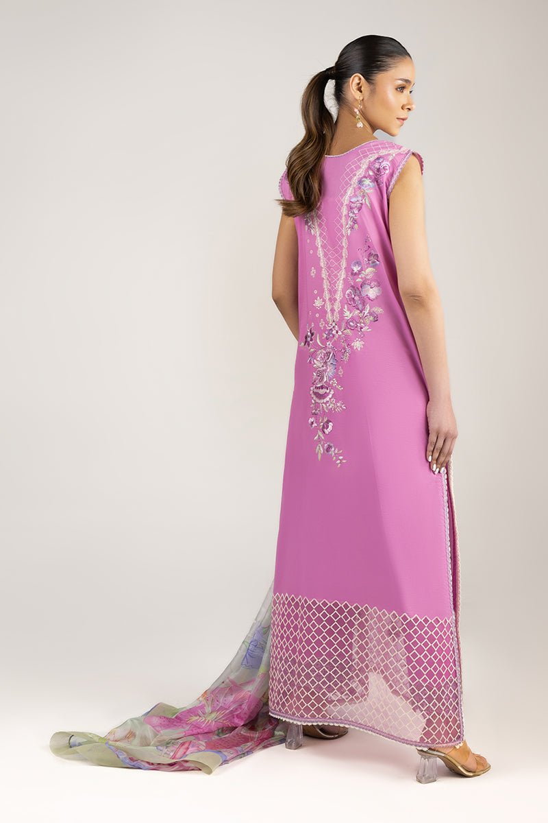 Mushq | Manaram Luxury Lawn 25 | Timeless Wave-Brand:Mushq-Type:Ladies Clothes-Rose Pink-Lawn-House of Maryam- Buy in UK, USA