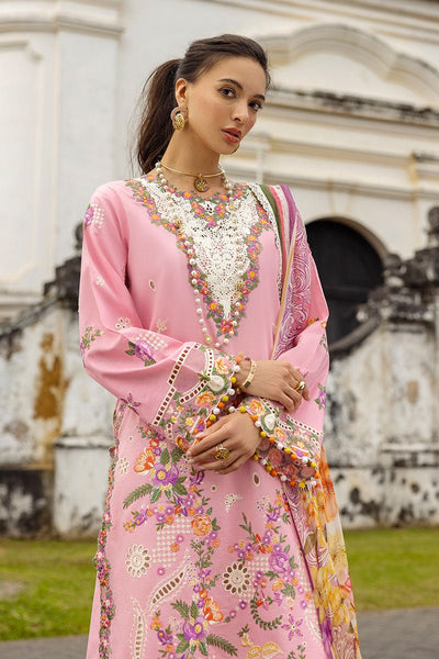 Mushq | Manaram Luxury Lawn 25 | Twinkling Tempos-Brand:Mushq-Type:Ladies Clothes-Light Pink-Lawn-House of Maryam- Buy in UK, USA